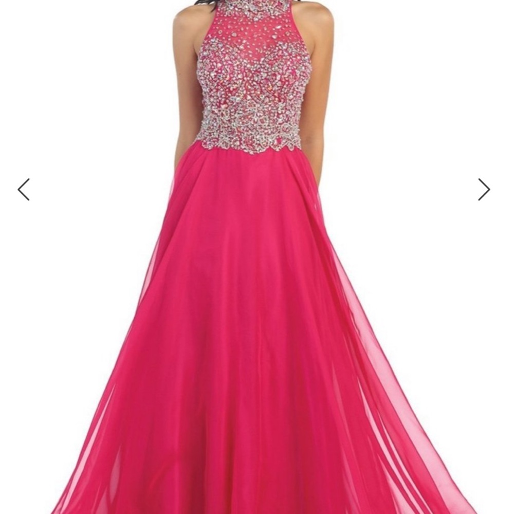 Royal queen hot pink dress